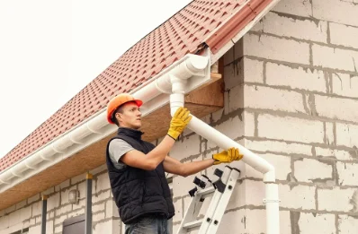 Pose et remplacement de gouttières à Autingues